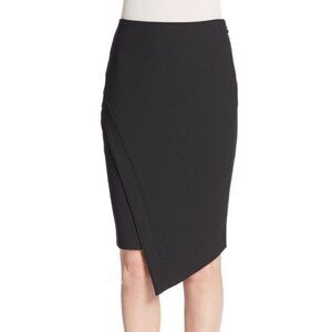 Elizabeth & James asymmetrical black pencil skirt size 2